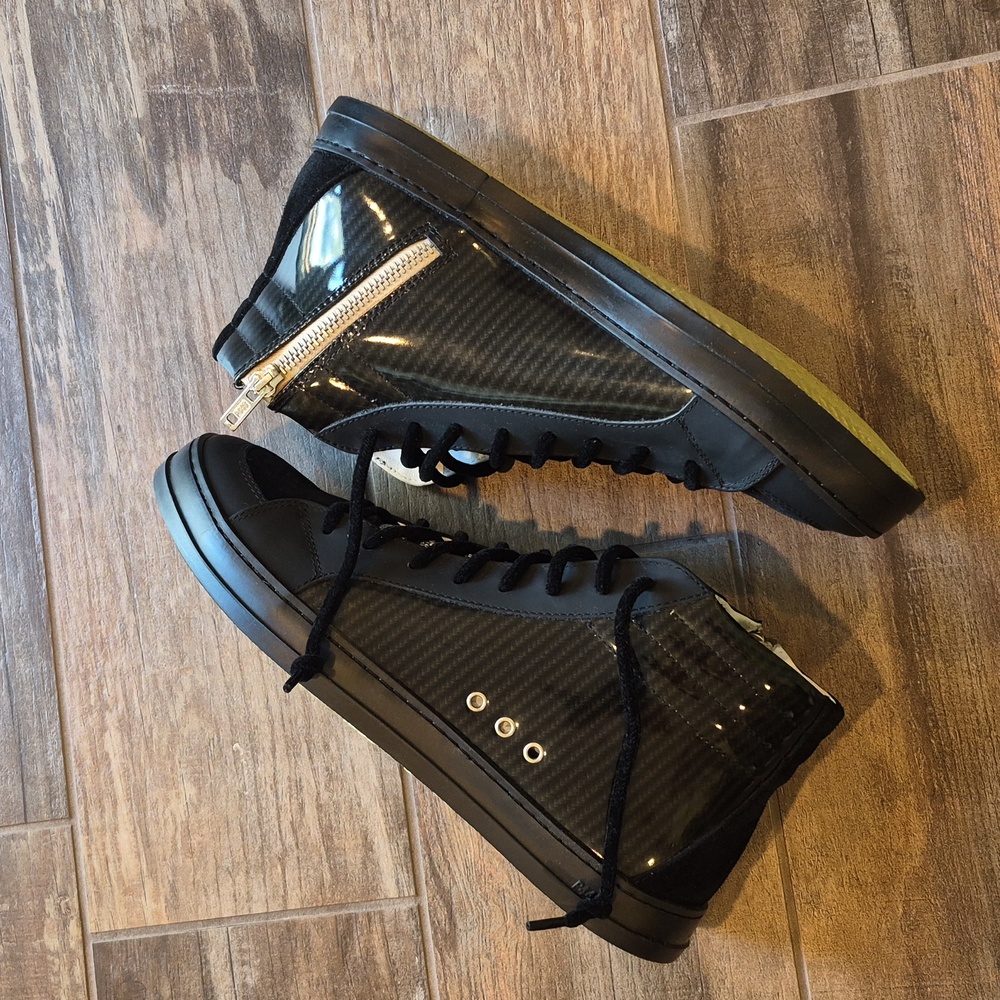 P448 F22 SKATE Leather Sneakers in Carbon, Size 40, Men's 7/7.5, Women's 9/9.5 - Picture 7 of 16
